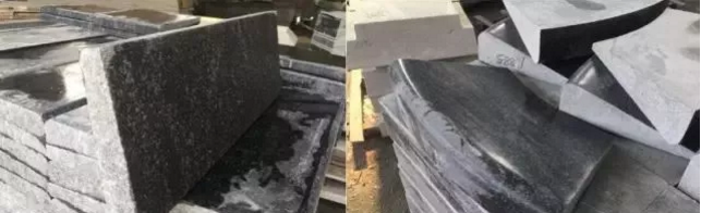 仿形机处理完成面和人工抛光后的对比。